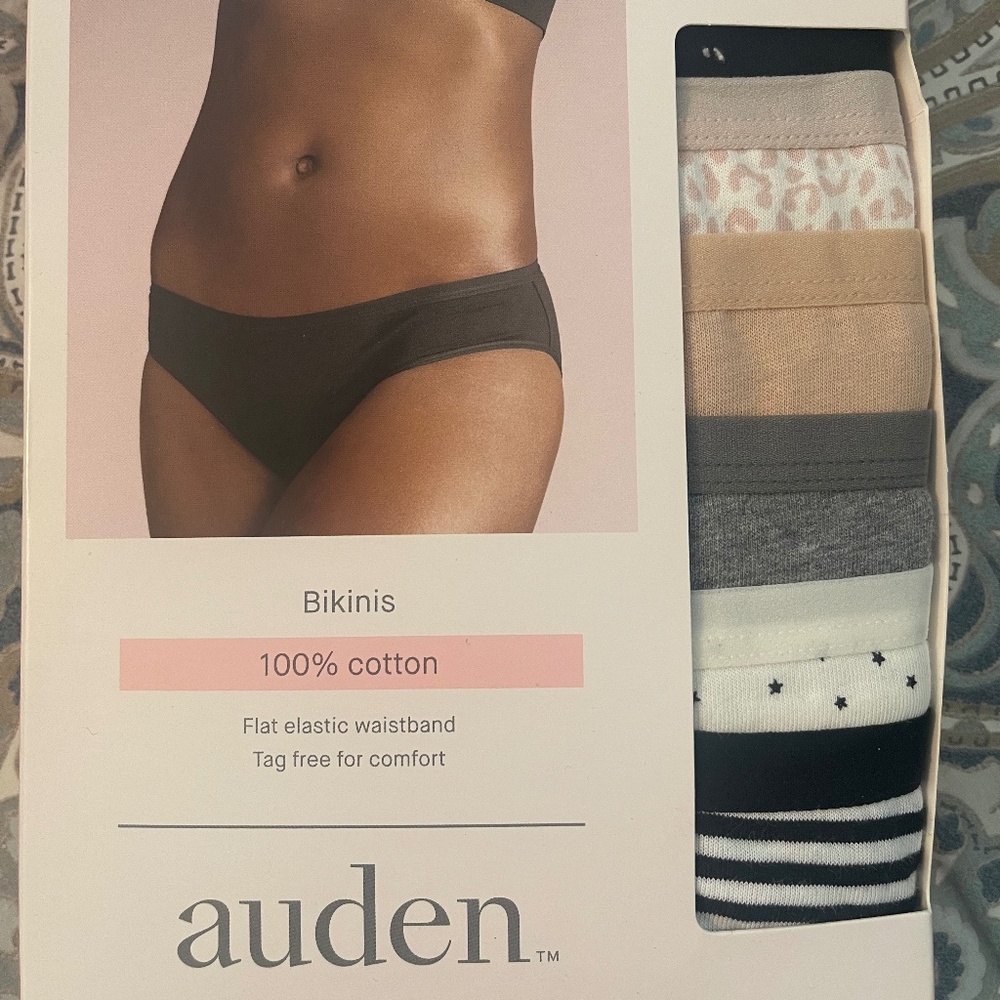 Auden Women's Bikini Style Underwear (NEW in box) 6 Pairs